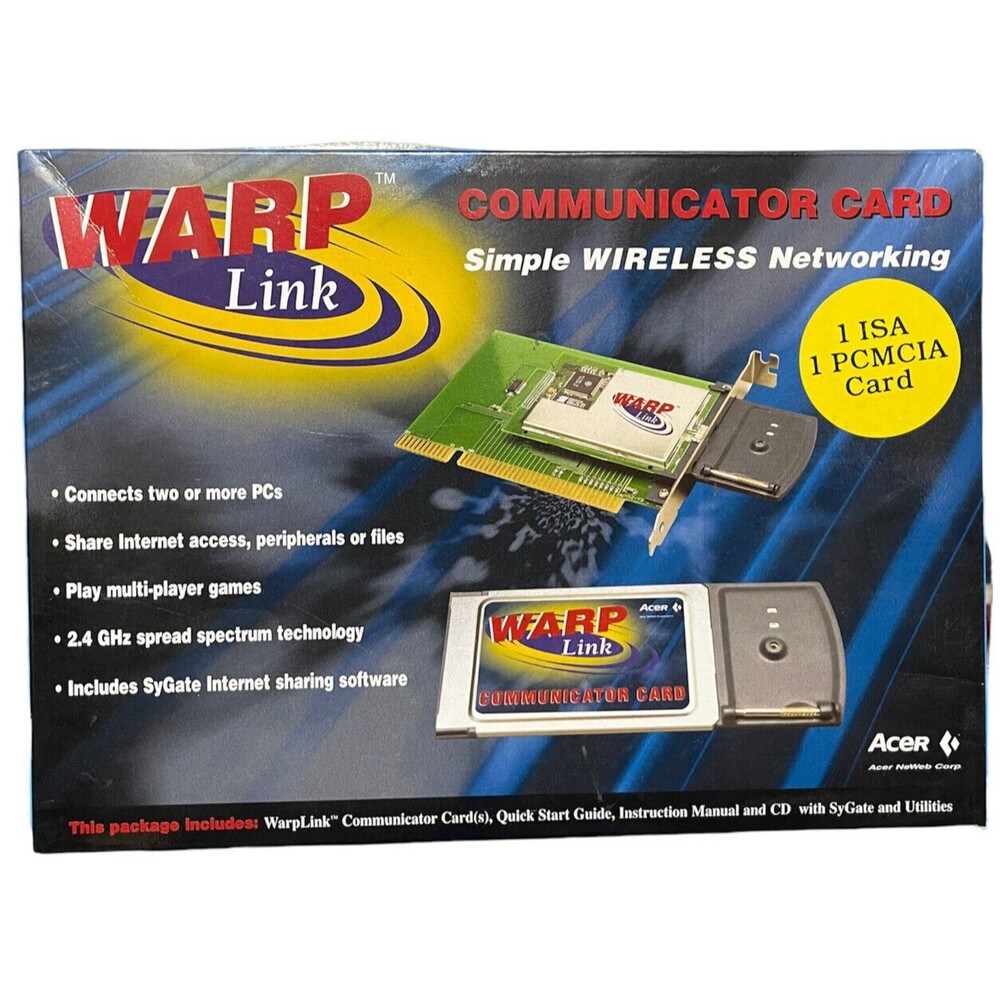 New acer warp link communication card